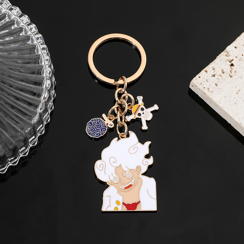 Men Fashion Key - Anime Keychain Creative Cartoon Character Bag
