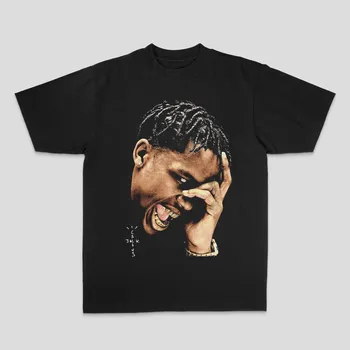 Men'S Fashion Oversized T Shirt - Hip-hop Rap Trendy Street Print Loose
