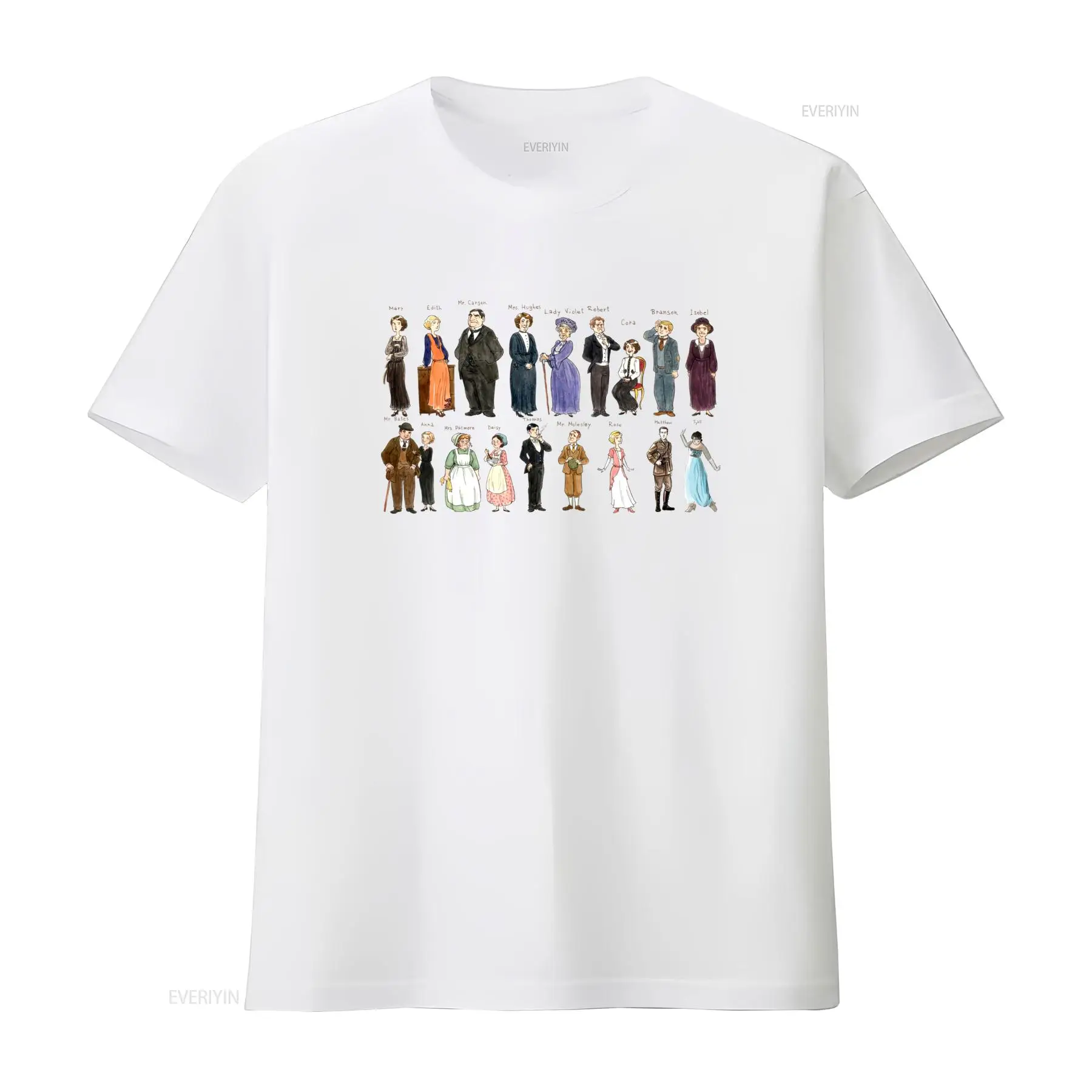 Downton Abbey Vintage Characte - огляд і ціна Men'S Fashion Oversized T Shirt