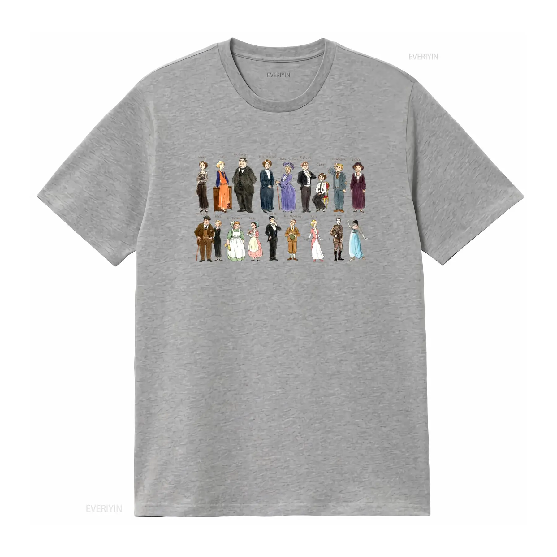 Downton Abbey Vintage Characte - огляд і ціна Men'S Fashion Oversized T Shirt