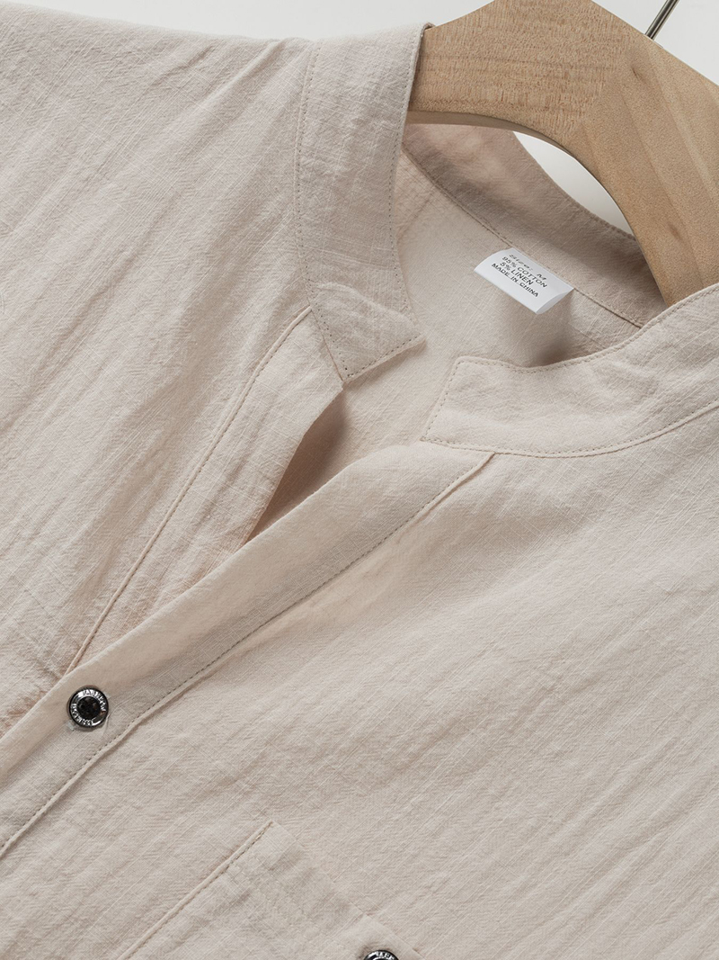 Men's Cotton Linen Henley Shir - огляд і ціна Linen Shirt Summer