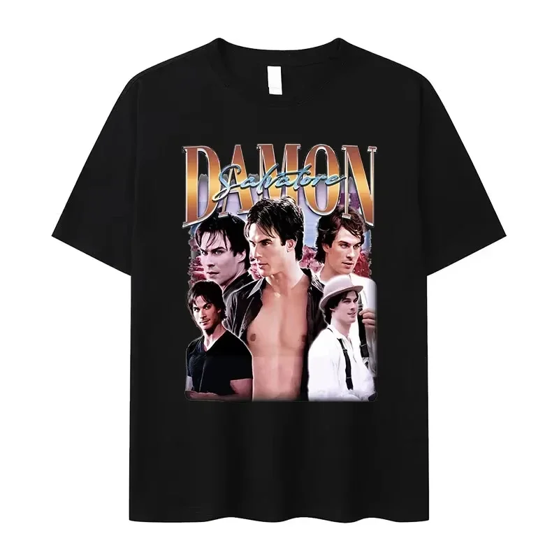 Damon Salvatore IanSomerhalder - огляд і ціна Men'S Fashion Oversized T Shirt