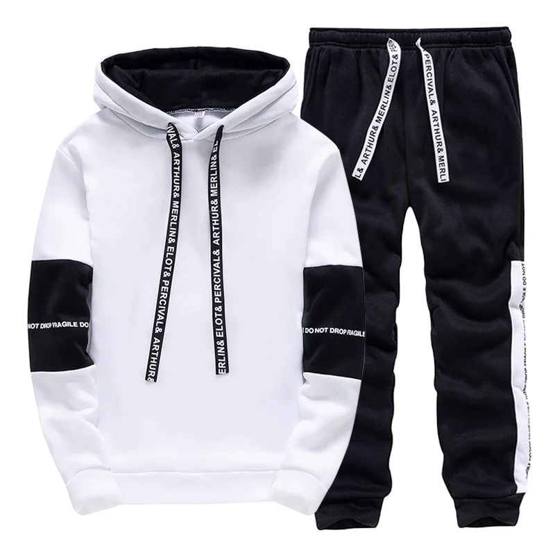 Black White Men's Tracksuit Fa - огляд і ціна Men'S Fashion Hoodie