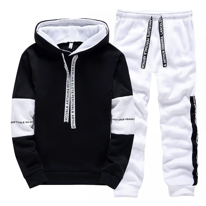 Black White Men's Tracksuit Fa - огляд і ціна Men'S Fashion Hoodie