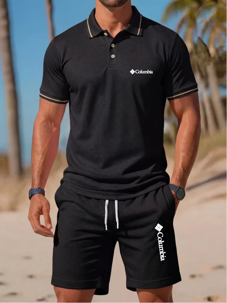 Brand Printed Polo Shirt Short - огляд і ціна Men'S Fashion Brands