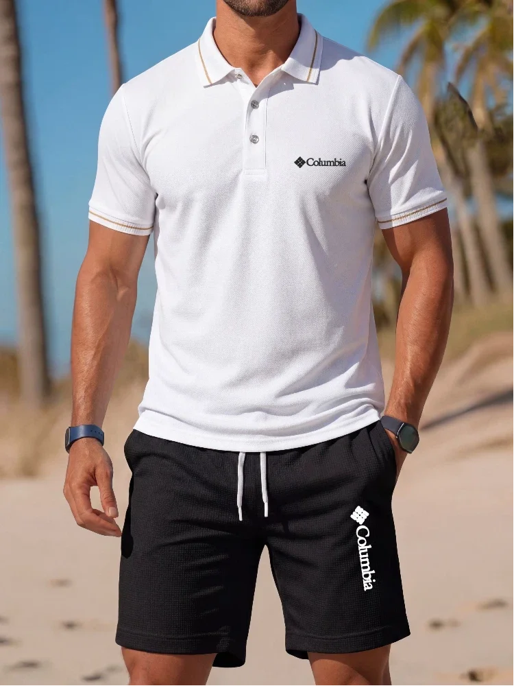 Brand Printed Polo Shirt Short - огляд і ціна Men'S Fashion Brands