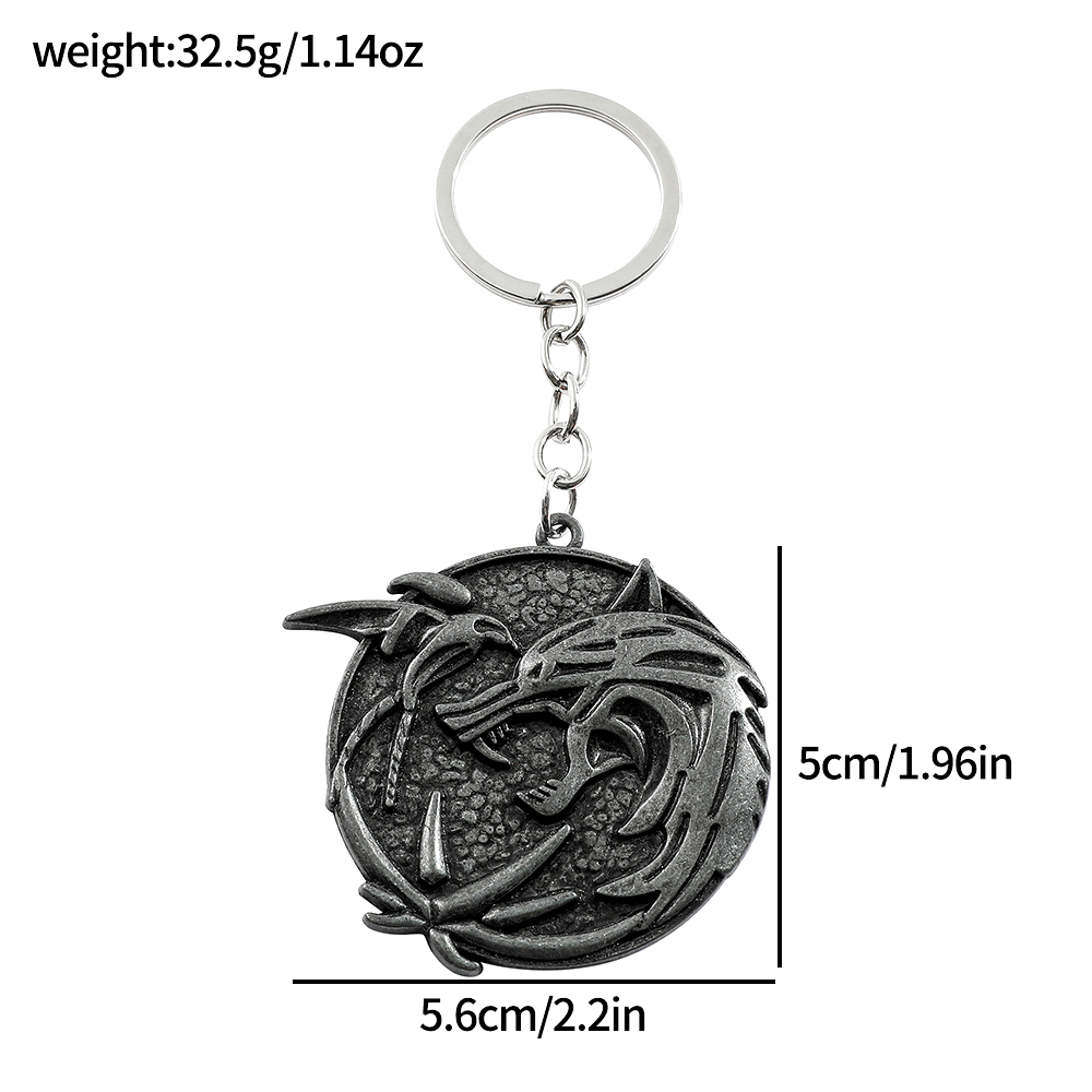 Vintage Wolf Head Keychain Gam - огляд і ціна Men Fashion Key