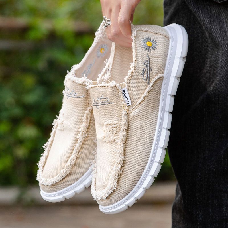 Fashion Print Canvas Shoes Men - огляд і ціна Mens Fashion Chinos