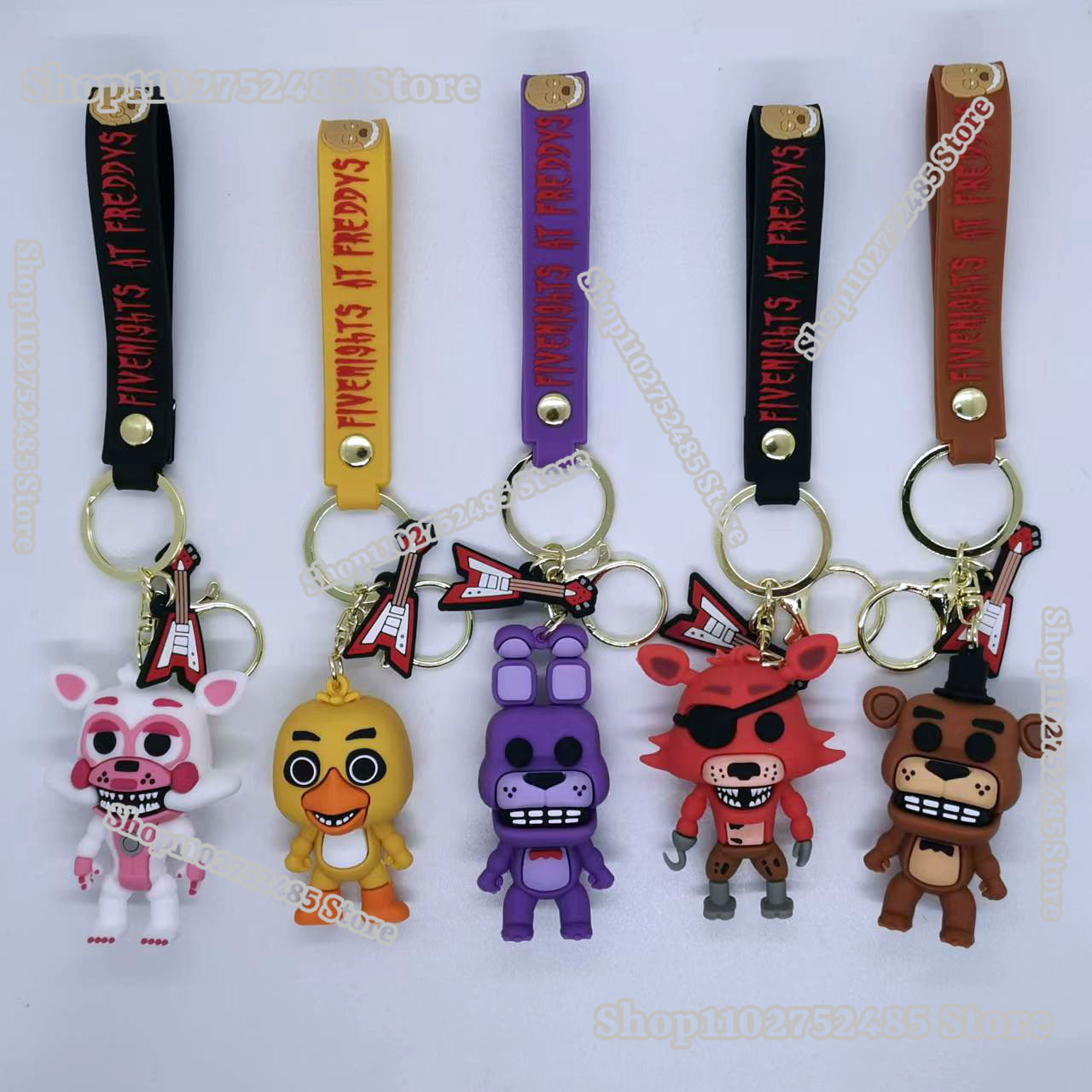 5pcs Cartoon Anime FNAF Figure - огляд і ціна Men Fashion Key