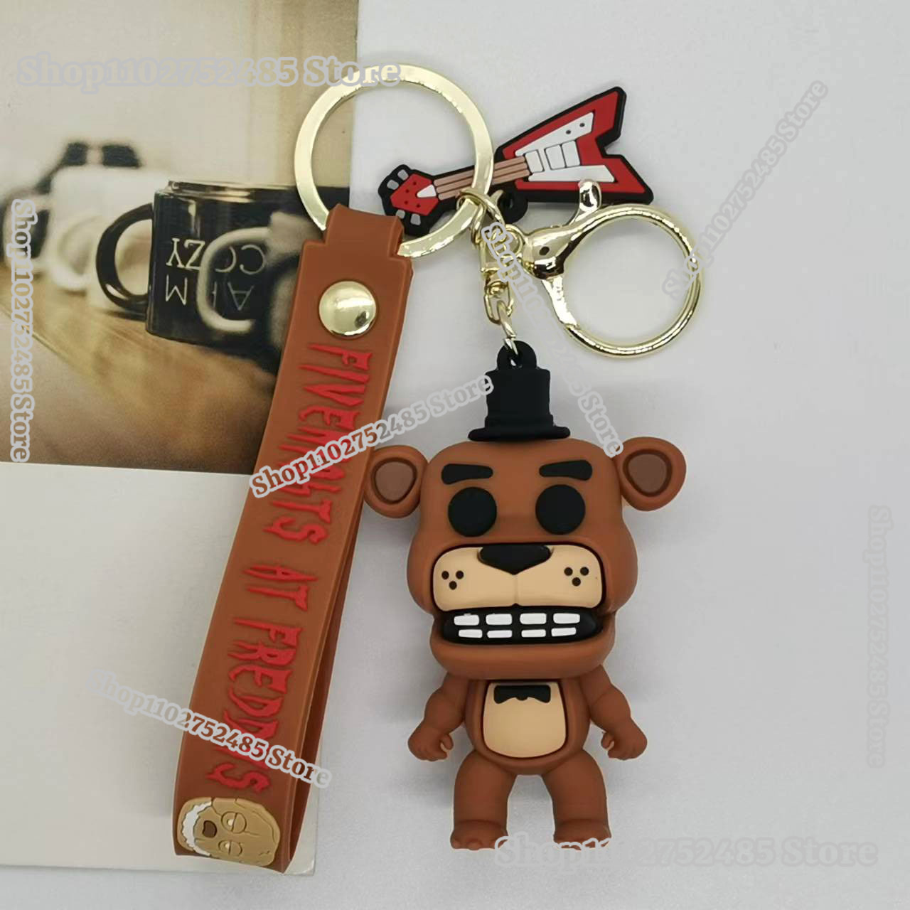 5pcs Cartoon Anime FNAF Figure - огляд і ціна Men Fashion Key