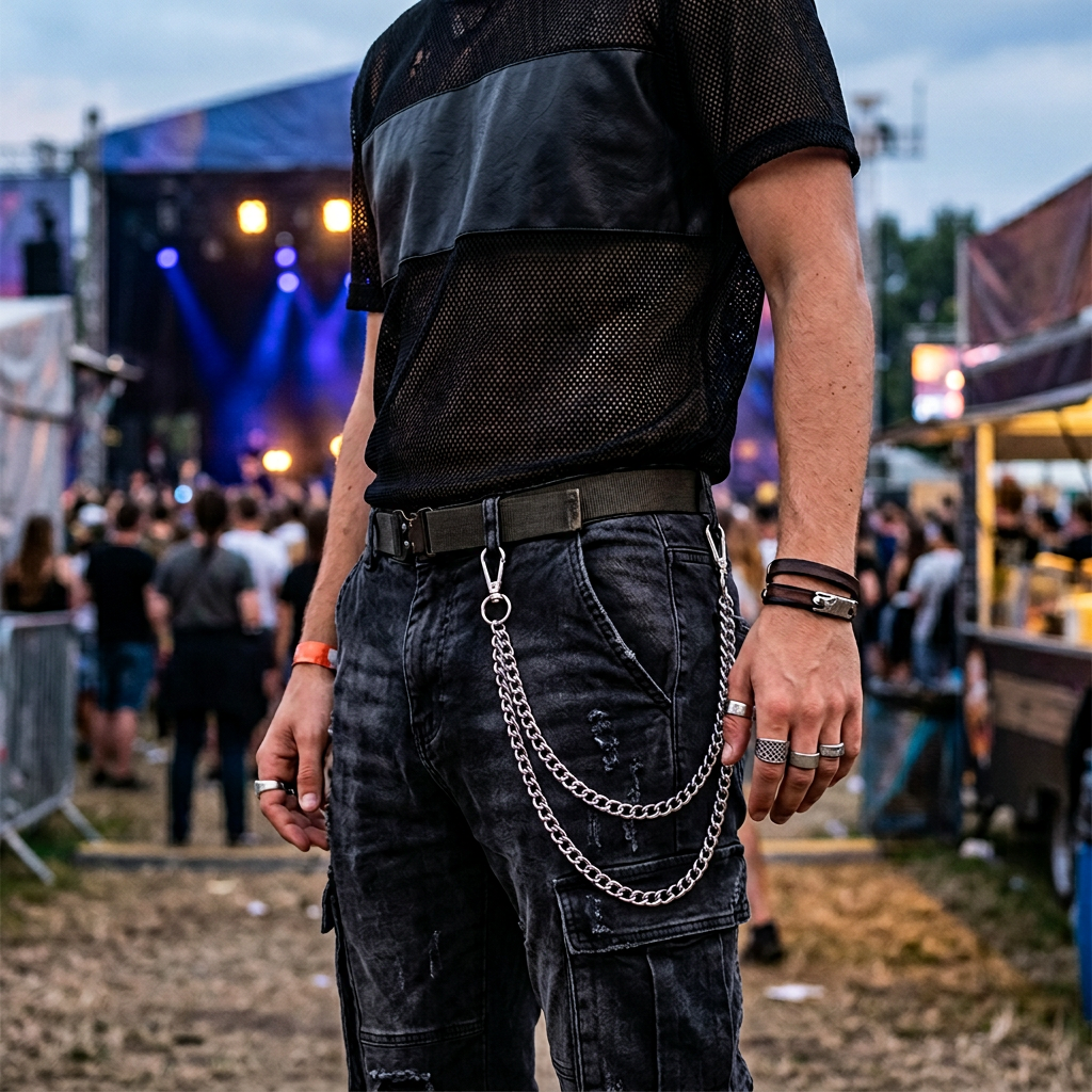 Unisex Hip Hop Punk Rock Metal - огляд і ціна Men Fashion Key