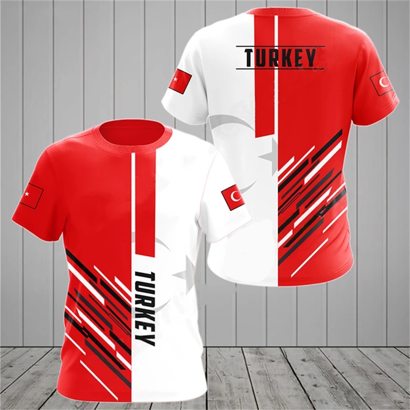 Turkish Flag Camouflage 3d Pri - огляд і ціна Men'S Fashion Oversized T Shirt