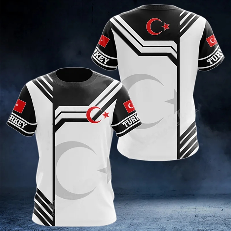Turkish Flag Camouflage 3d Pri - огляд і ціна Men'S Fashion Oversized T Shirt