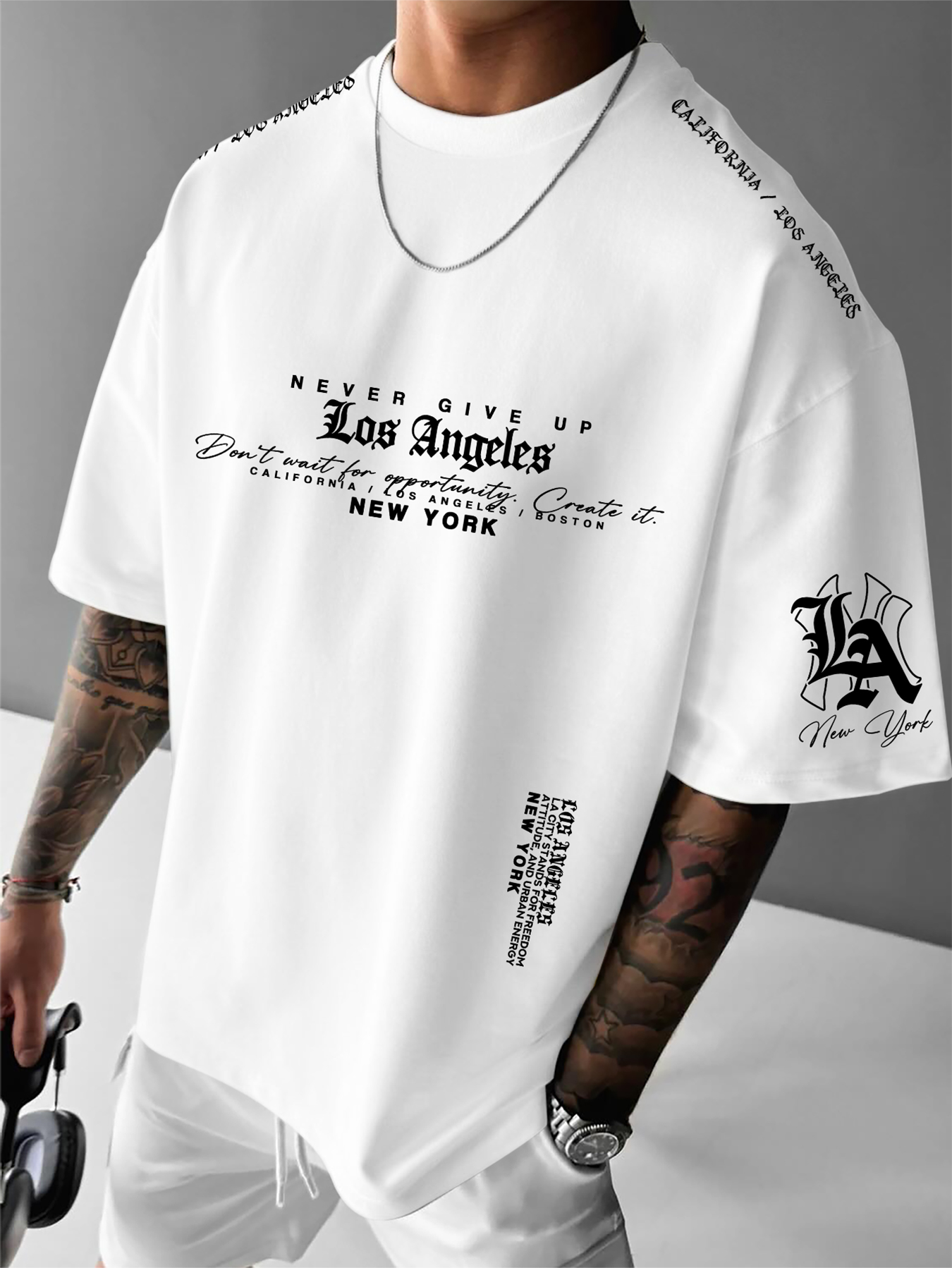 Printed T-shirt for Men New Su - огляд і ціна Men'S Fashion Quotes