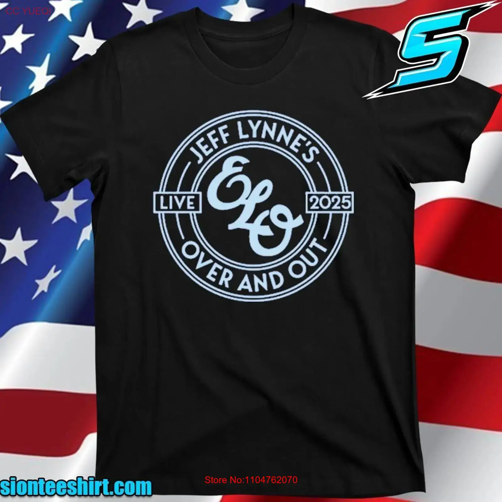 Jeff Lynne s ELO Over And Out  - огляд і ціна Men'S Fashion Oversized T Shirt