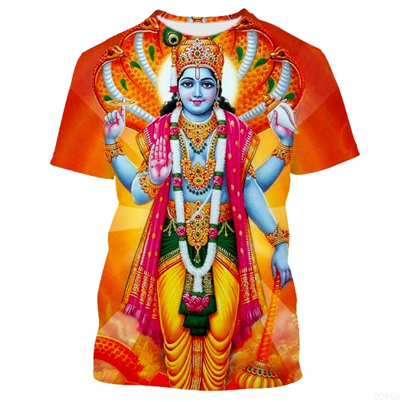 Summer Fashion Indian Deities  - огляд і ціна Men'S Fashion Oversized T Shirt