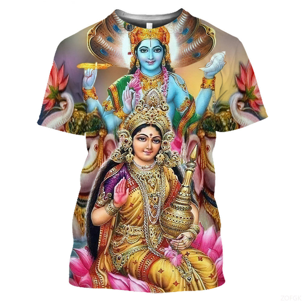 Summer Fashion Indian Deities  - огляд і ціна Men'S Fashion Oversized T Shirt