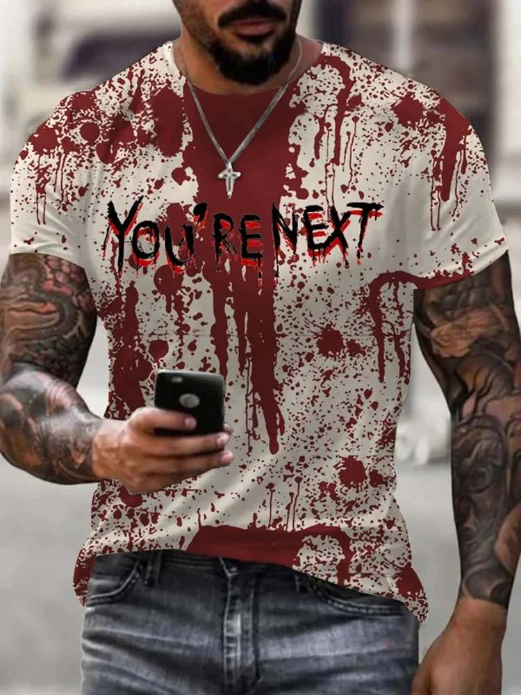 Men's zombie T-shirt, Hallowee - огляд і ціна Men'S Fashion Oversized T Shirt