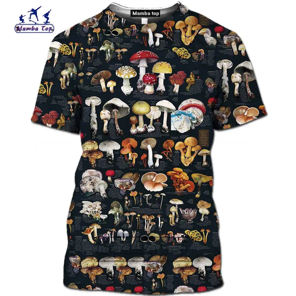 Men T-shirt Retro Mushroom Tee - огляд і ціна Men'S Fashion Oversized T Shirt