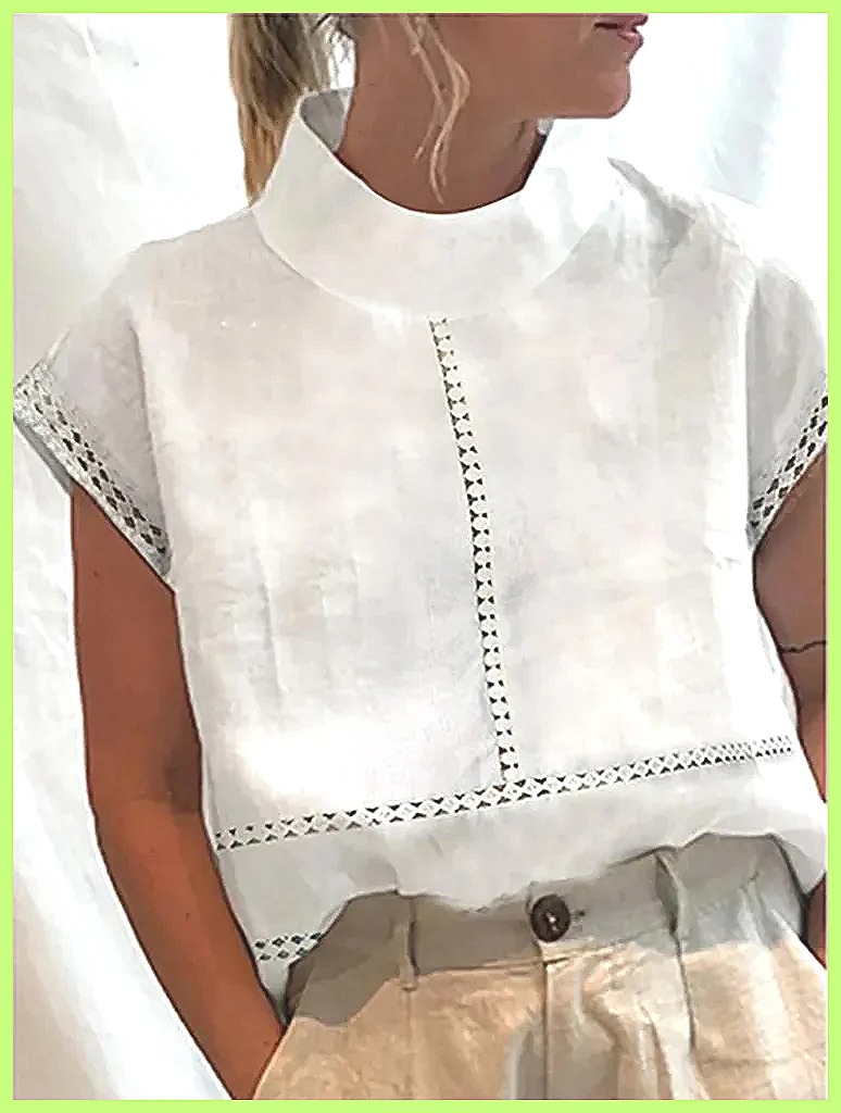 Women's Cotton Linen Pullover  - огляд і ціна Linen Shirt Summer
