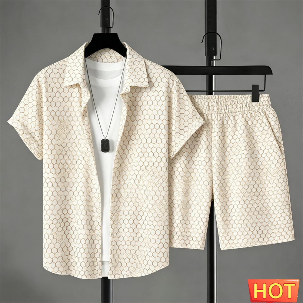 Summer Outfits Man Shirt Set G - огляд і ціна Mens Fashion Wear