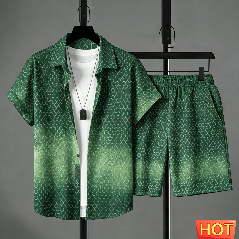 Summer Outfits Man Shirt Set G - огляд і ціна Mens Fashion Wear