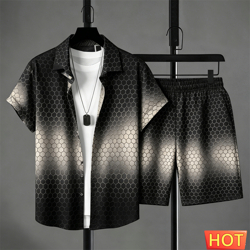 Summer Outfits Man Shirt Set G - огляд і ціна Mens Fashion Wear