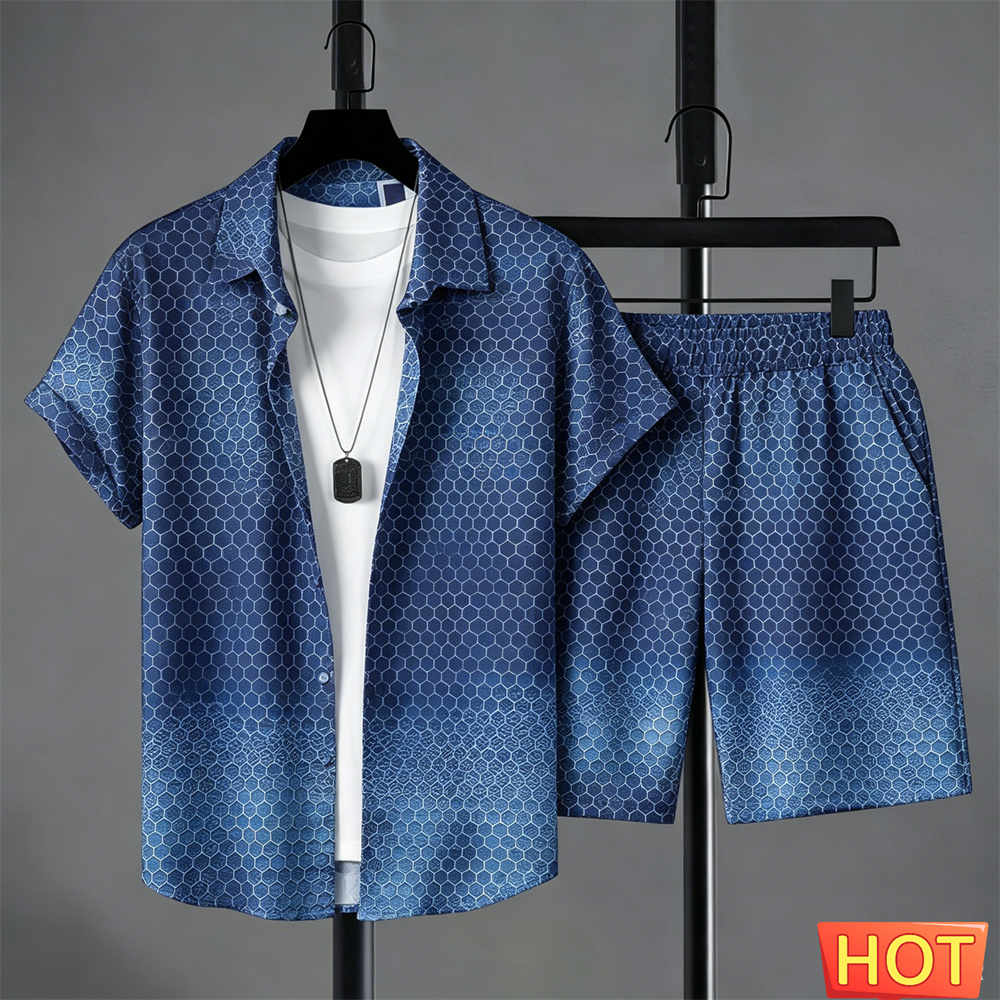 Summer Outfits Man Shirt Set G - огляд і ціна Mens Fashion Wear
