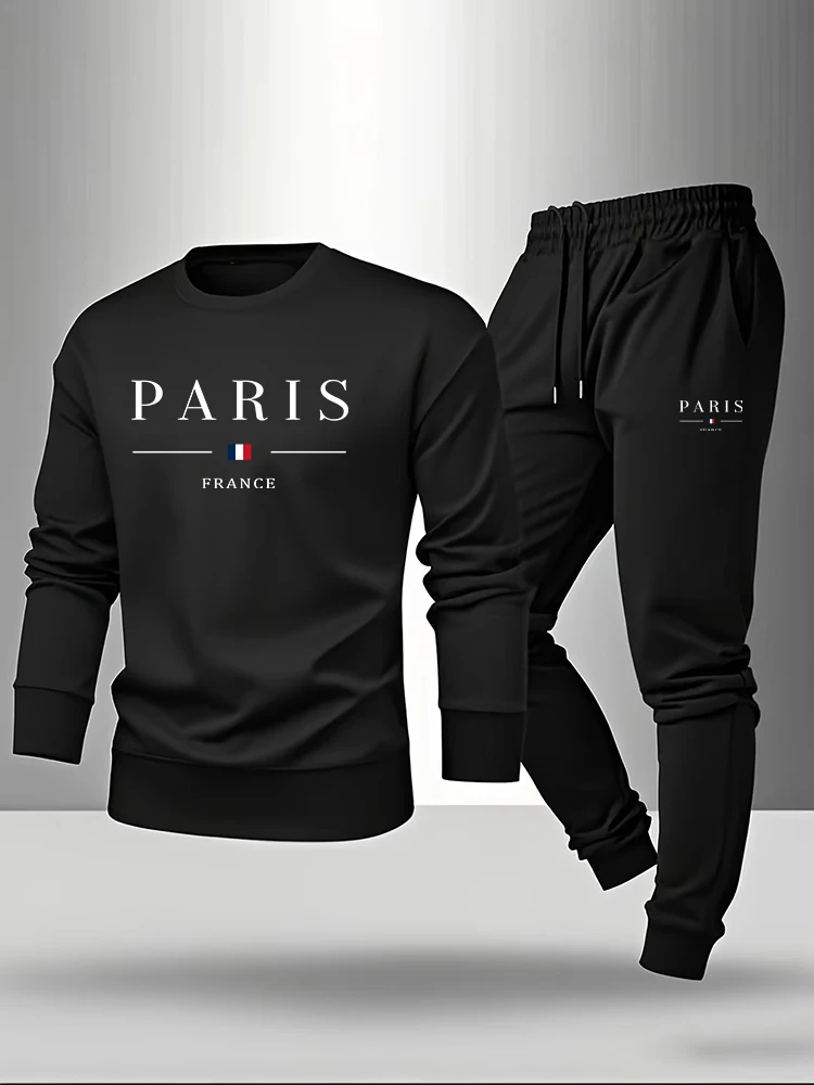 Paris Print Men's Set Pullover - огляд і ціна Paris Fashion Men