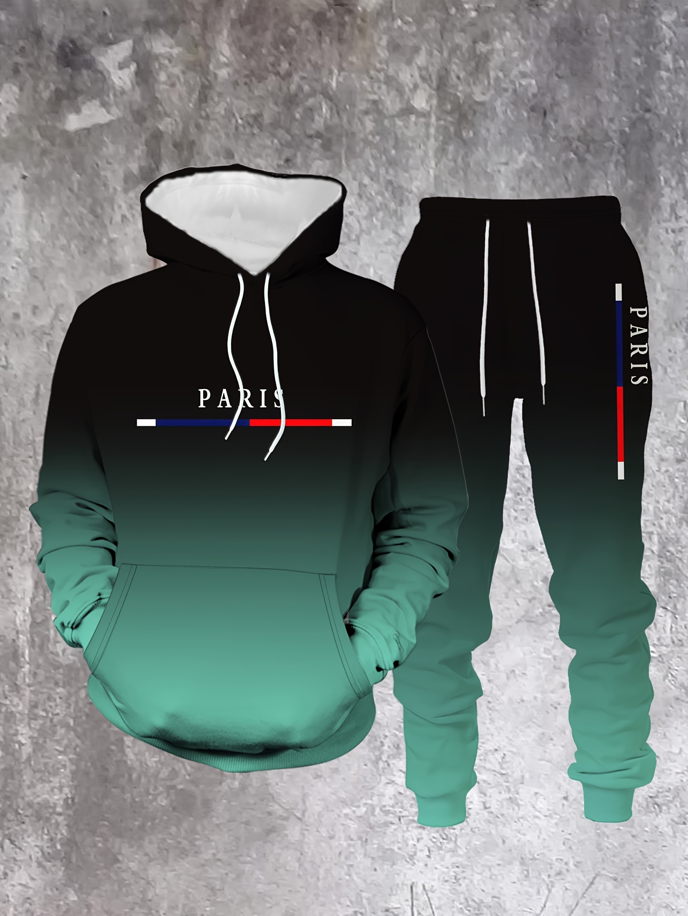 Gradient Color Paris Tracksuit - огляд і ціна Paris Fashion Men