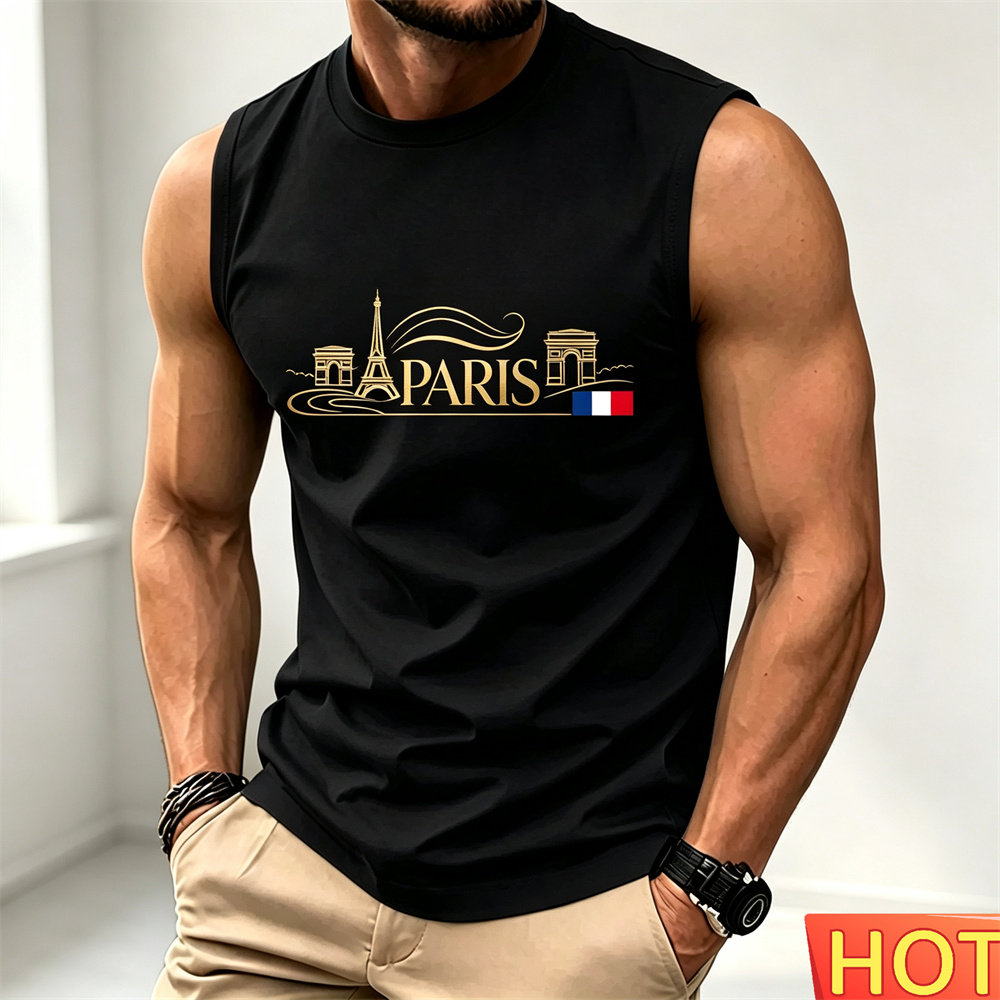 Summer men's casual sleeveless - огляд і ціна Paris Fashion Men