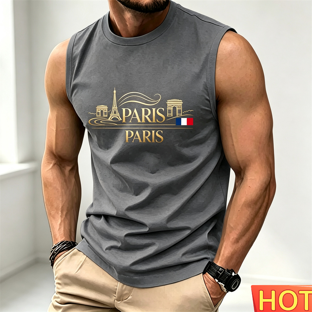 Summer men's casual sleeveless - огляд і ціна Paris Fashion Men