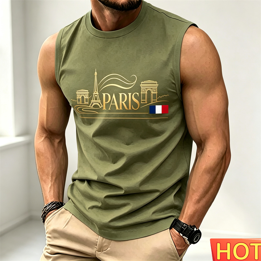 Summer men's casual sleeveless - огляд і ціна Paris Fashion Men