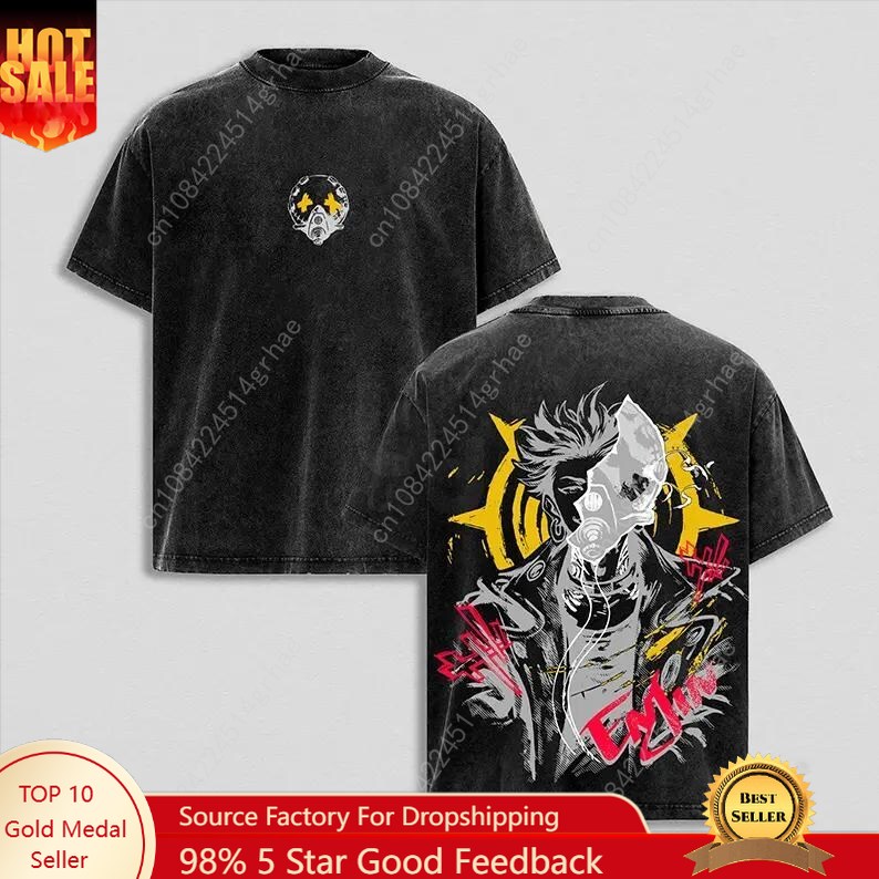 Gachiakuta Vintage Anime Washe - огляд і ціна Men'S Fashion Oversized T Shirt