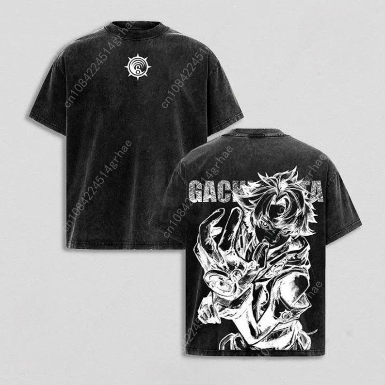 Gachiakuta Vintage Anime Washe - огляд і ціна Men'S Fashion Oversized T Shirt
