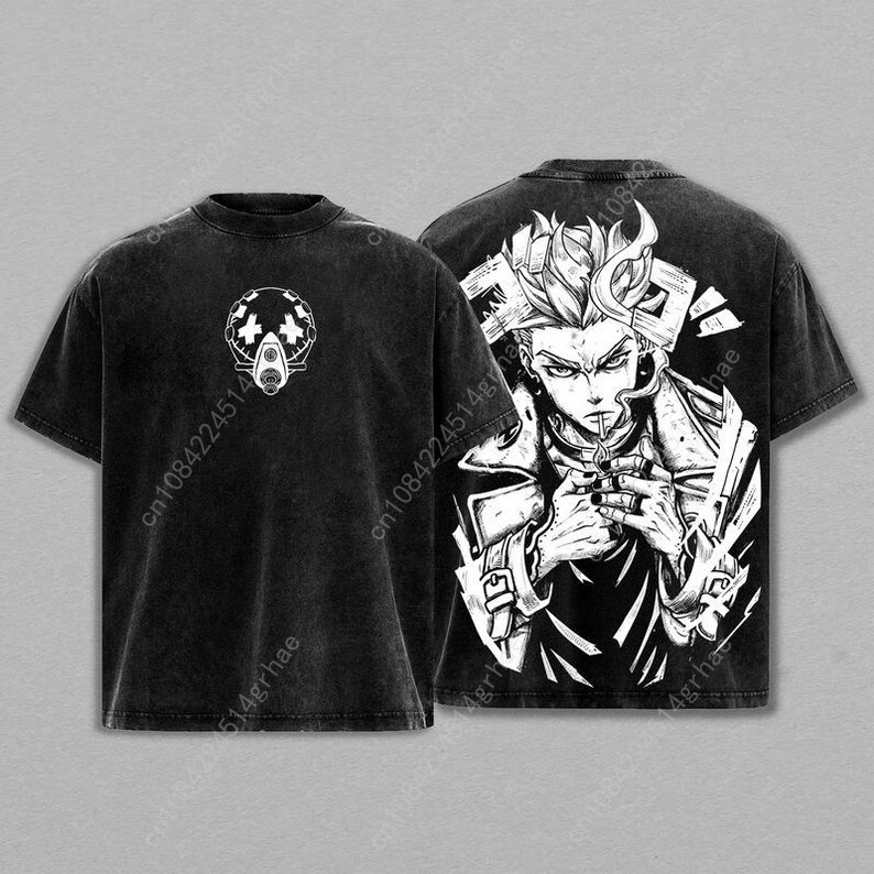 Gachiakuta Vintage Anime Washe - огляд і ціна Men'S Fashion Oversized T Shirt