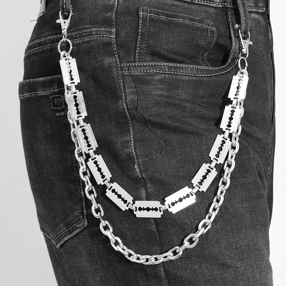 Punk Metal Chain Keychains for - огляд і ціна Men Fashion Key