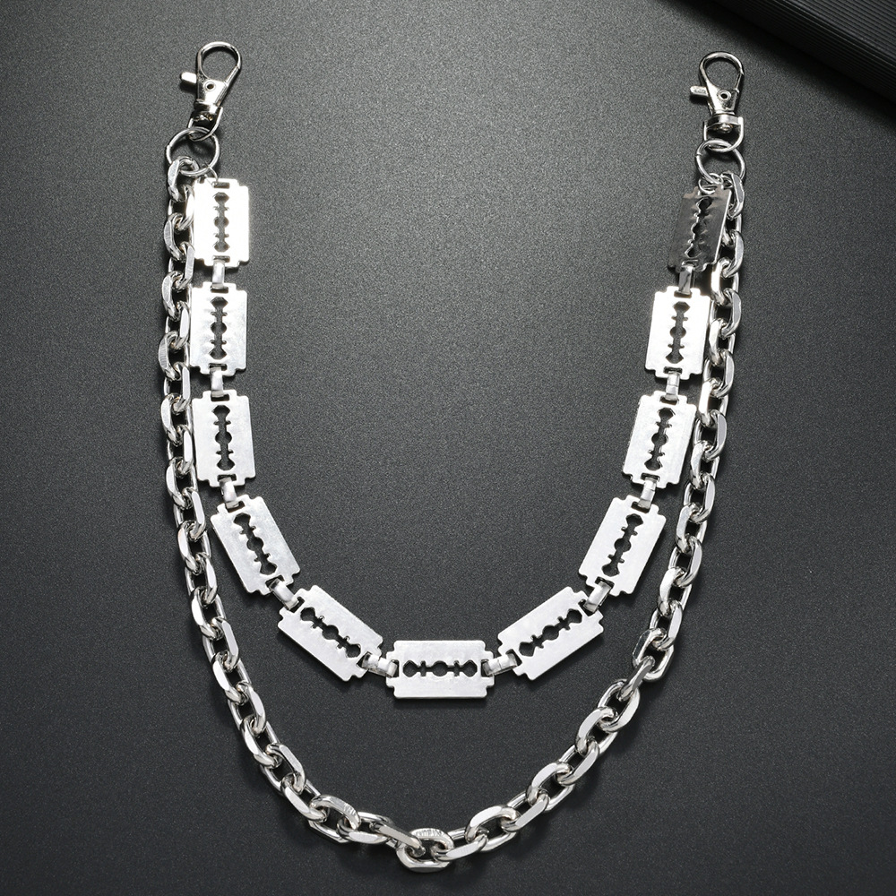 Punk Metal Chain Keychains for - огляд і ціна Men Fashion Key
