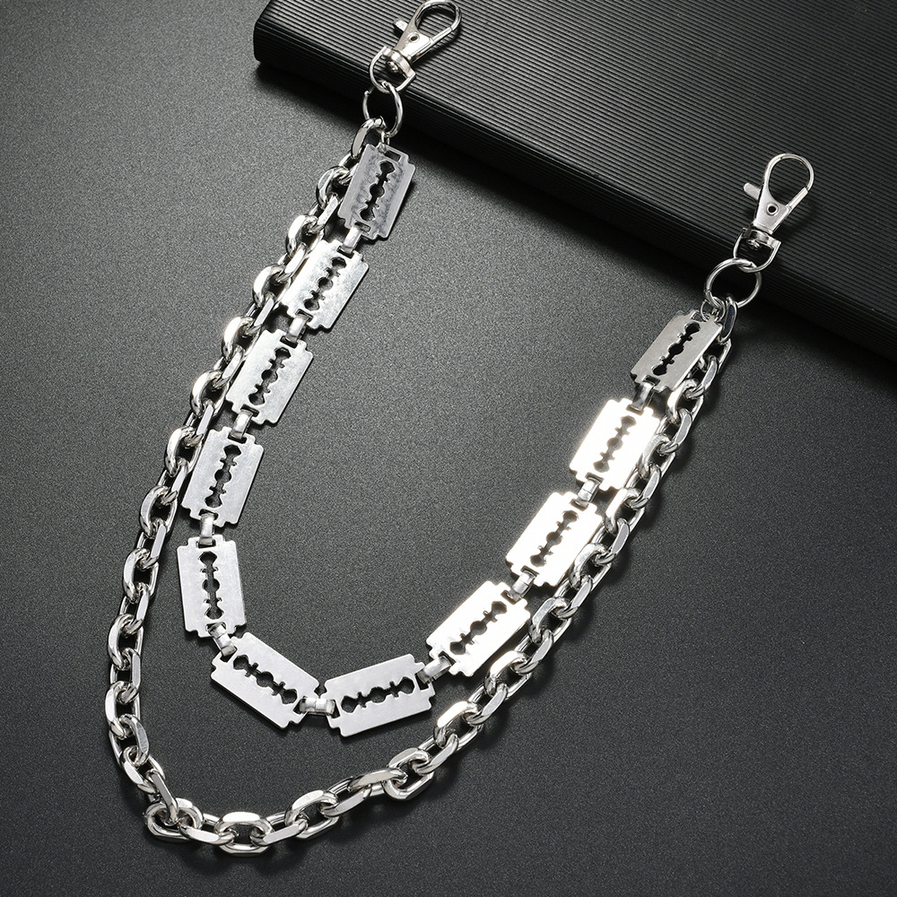 Punk Metal Chain Keychains for - огляд і ціна Men Fashion Key