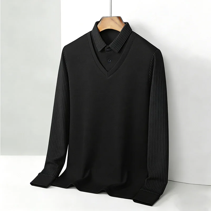 Men's Fake Two Piece Shirt Col - огляд і ціна Mens Fashion Wear