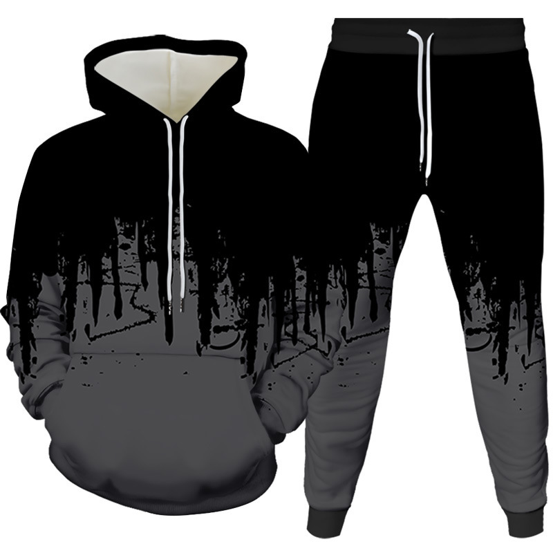 Ink Painting 3D Printed Hoodie - огляд і ціна Men'S Fashion Hoodie