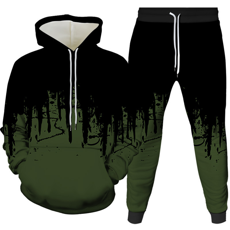 Ink Painting 3D Printed Hoodie - огляд і ціна Men'S Fashion Hoodie