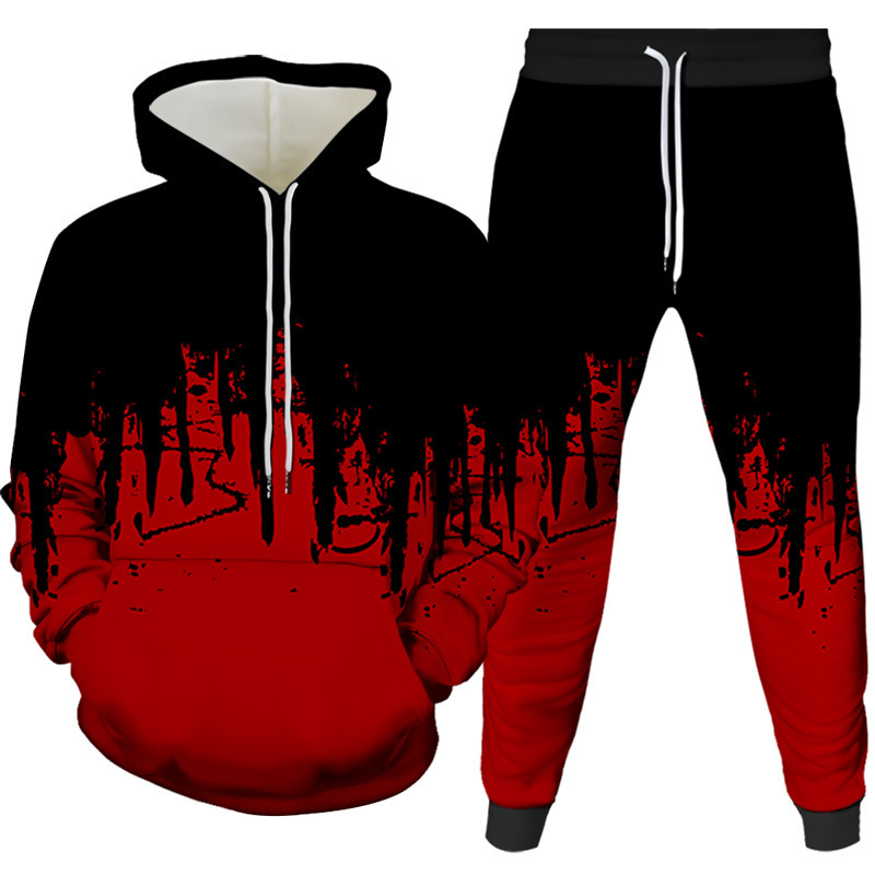 Ink Painting 3D Printed Hoodie - огляд і ціна Men'S Fashion Hoodie