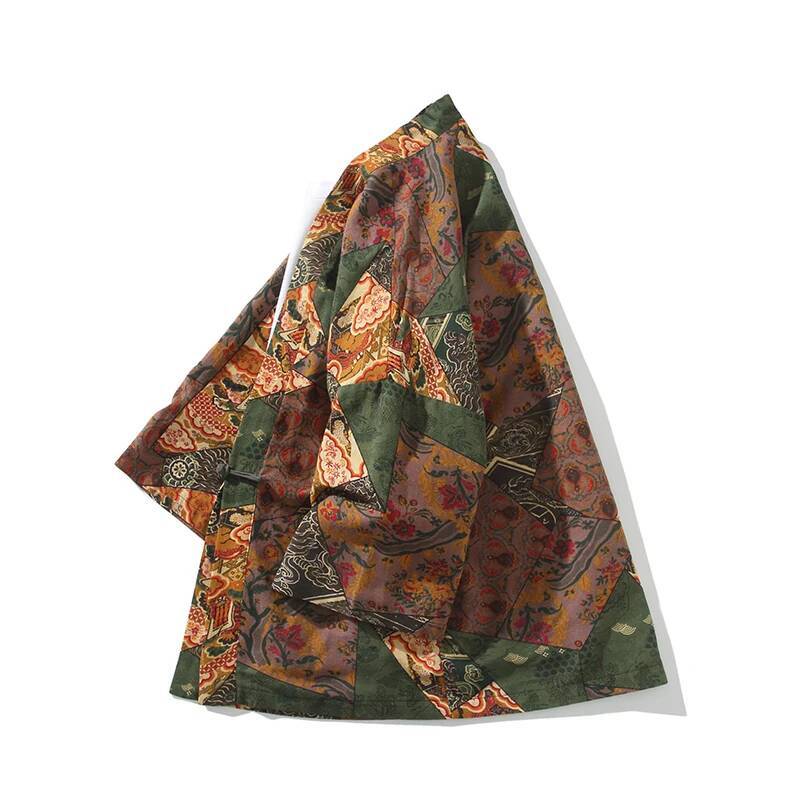 Ethnic Style Print Yukata Men  - огляд і ціна Mens Fashion Jumpers